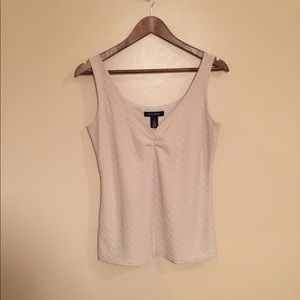 WHBM Sleeveless Textured Tank